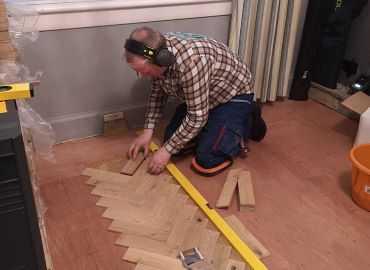 Oak Herringbone Floor